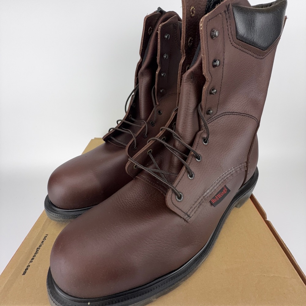 Red Wing Supersole 8-inch Safety Toe Boot Leather Mens Size 15‎ EE 2408 NOS